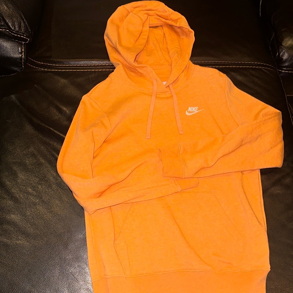 NIKE Orange hoodie sweatshirt